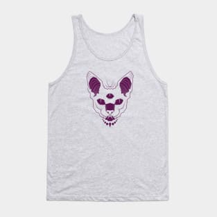 Three eyed Cat sphinx Tank Top